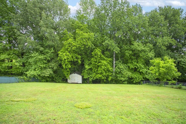1011 Bon Meade Dr, Burns, TN 37029 - view of yard featuring a storage shed and an outdoor structure