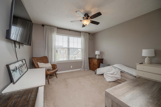 3307 Stormello Ln, Murfreesboro, TN 37128 - carpeted bedroom featuring baseboards and a ceiling fan