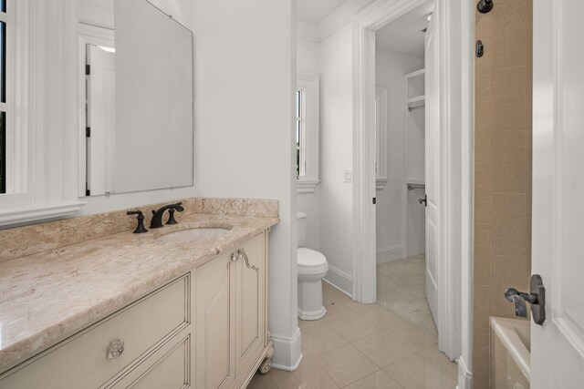 443 Canterbury Rise, Franklin, TN 37067 - full bathroom featuring toilet, tile patterned floors, and vanity
