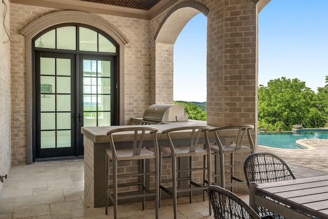 443 Canterbury Rise, Franklin, TN 37067 - view of patio featuring area for grilling and an outdoor pool