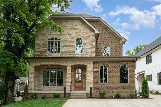 909 Gale Ln Unit A, Nashville, TN 37204 - french country home featuring stone siding and brick siding