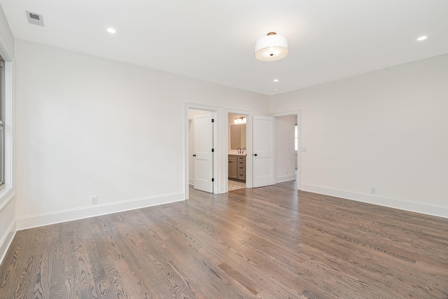 909 Gale Ln Unit A, Nashville, TN 37204 - spare room featuring wood finished floors, baseboards, and recessed lighting