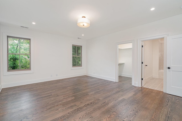 909 Gale Ln Unit A, Nashville, TN 37204 - empty room with wood finished floors, baseboards, and recessed lighting