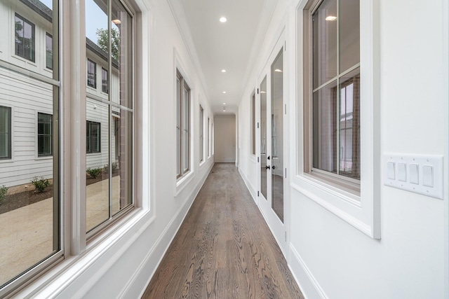 909 Gale Ln Unit A, Nashville, TN 37204 - hallway featuring wood finished floors and recessed lighting
