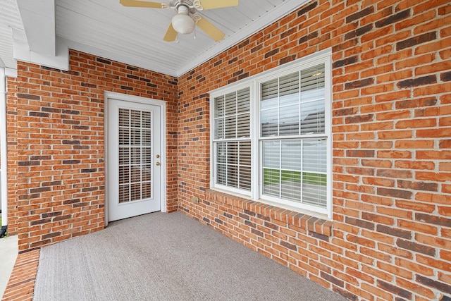 153 Magnolia Glen Cir, Manchester, TN 37355 - unfurnished sunroom with ceiling fan