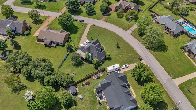 213 Hickory Trl, White House, TN 37188 - aerial overview of property's location with nearby suburban area