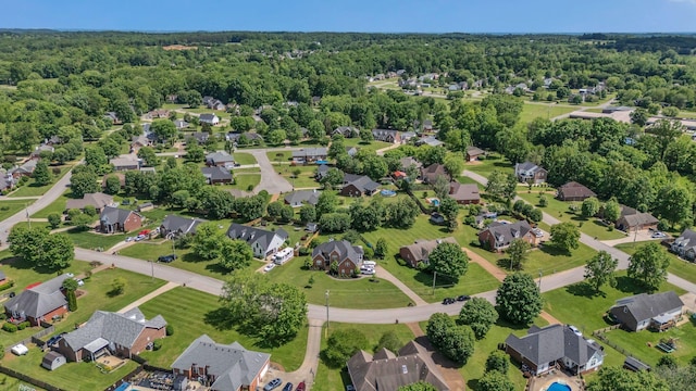 213 Hickory Trl, White House, TN 37188 - aerial perspective of suburban area featuring a heavily wooded area