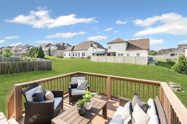 5902 Covent Ln, Smyrna, TN 37167 - wooden terrace with a residential view and outdoor lounge area