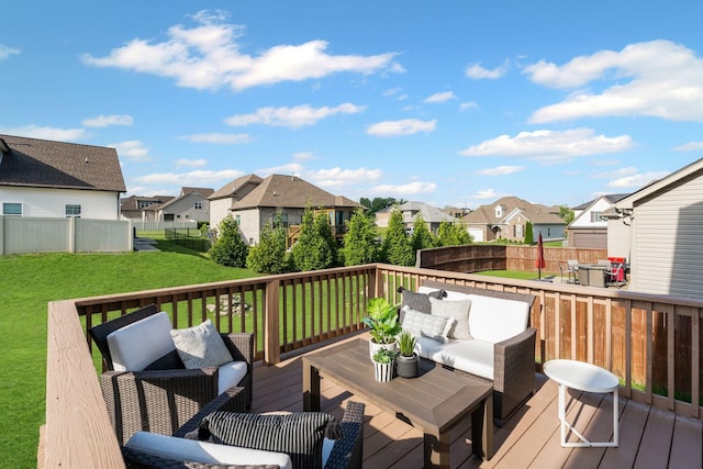 5902 Covent Ln, Smyrna, TN 37167 - deck with a residential view and an outdoor living space