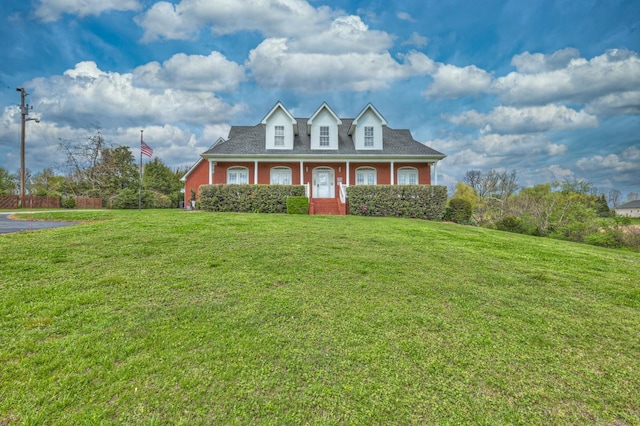5784 Rock Springs Rd, Smyrna, TN 37167 - cape cod home with a front yard and covered porch