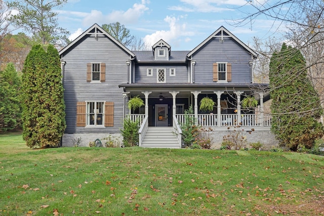 5432 Parker Branch Rd, Franklin, TN 37064 - view of front facade featuring a porch, a front yard, and stairs