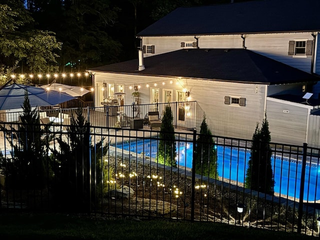 5432 Parker Branch Rd, Franklin, TN 37064 - view of pool with fence and a patio area