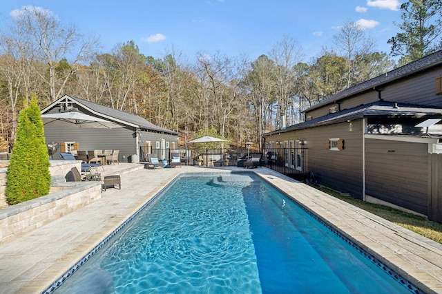 5432 Parker Branch Rd, Franklin, TN 37064 - view of swimming pool featuring a patio area and fence