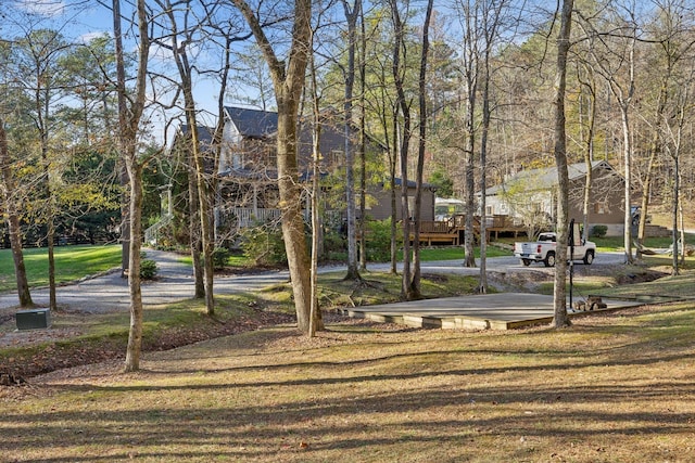 5432 Parker Branch Rd, Franklin, TN 37064 - view of home's community featuring a lawn and a wooden deck