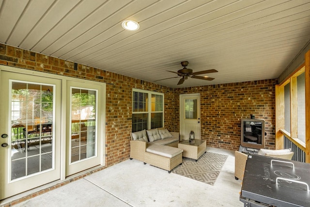 1461 Round Rock Dr, Murfreesboro, TN 37128 - view of patio / terrace featuring ceiling fan