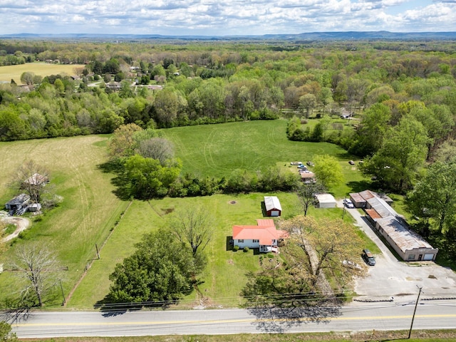4756 Old Tullahoma Rd, Winchester, TN 37398 - aerial view of sparsely populated area featuring a heavily wooded area