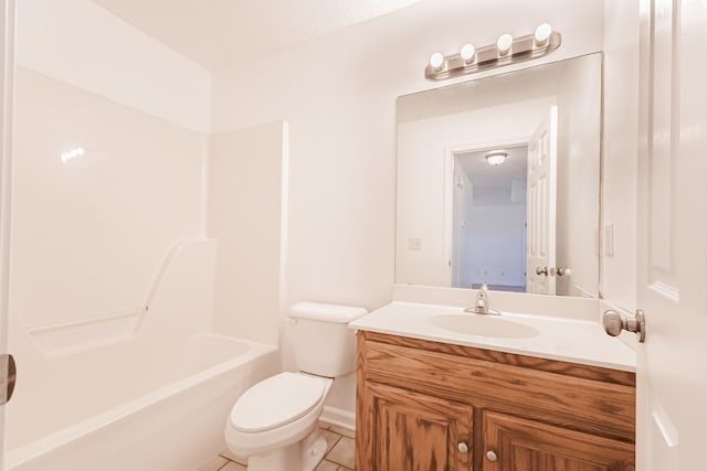 7004 Westfork Dr, Smyrna, TN 37167 - full bath with tile patterned flooring, toilet, vanity, and  shower combination