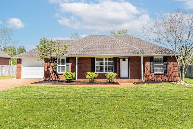 7004 Westfork Dr, Smyrna, TN 37167 - single story home with brick siding, an attached garage, concrete driveway, and roof with shingles
