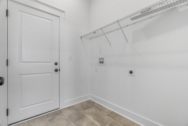 4455 Knox Ln, Cookeville, TN 38506 - washroom with hookup for a washing machine, baseboards, hookup for an electric dryer, and tile patterned floors