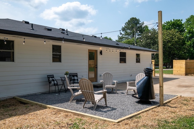 back of house featuring a patio area