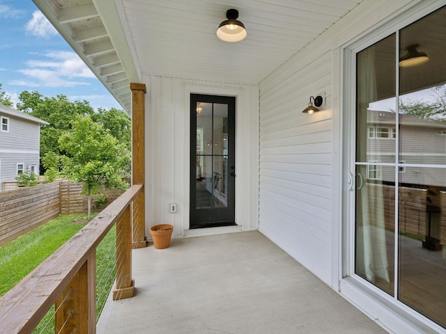 view of balcony