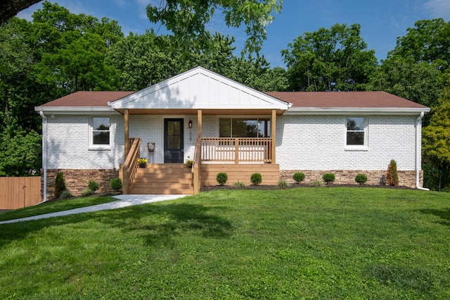 208 Roberta Dr, Hendersonville, TN 37075 - view of front of property with a porch and brick siding