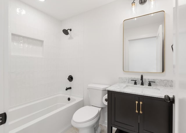 208 Roberta Dr, Hendersonville, TN 37075 - bathroom featuring  shower combination, vanity, and toilet