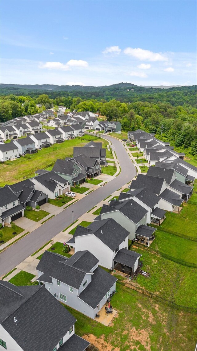 3983 Inlet Loop, Chattanooga, TN 37416 - aerial perspective of suburban area with a heavily wooded area