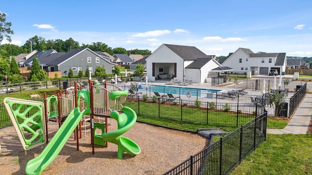 3983 Inlet Loop, Chattanooga, TN 37416 - community play area featuring a residential view and a patio