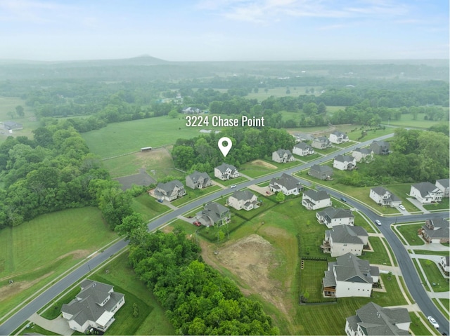 3224 Chase Point Dr, Franklin, TN 37067 - aerial overview of property's location with nearby suburban area