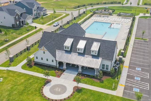 949 Pleasant Ridge Run, Mount Juliet, TN 37122 - aerial view of property and surrounding area with a pool area