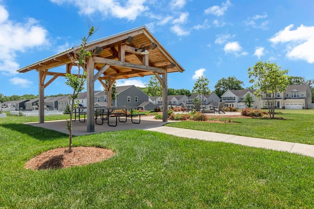 1610 Shenstone Dr, Smyrna, TN 37167 - view of community with a gazebo, a residential view, and a yard