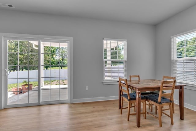 1610 Shenstone Dr, Smyrna, TN 37167 - dining area featuring healthy amount of natural light, light wood-style floors, and baseboards