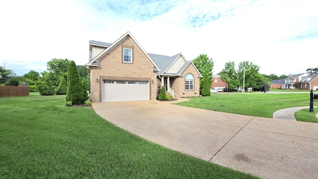109 Coteswood Ct, Columbia, TN 38401 - traditional home featuring brick siding, driveway, a garage, and a front yard