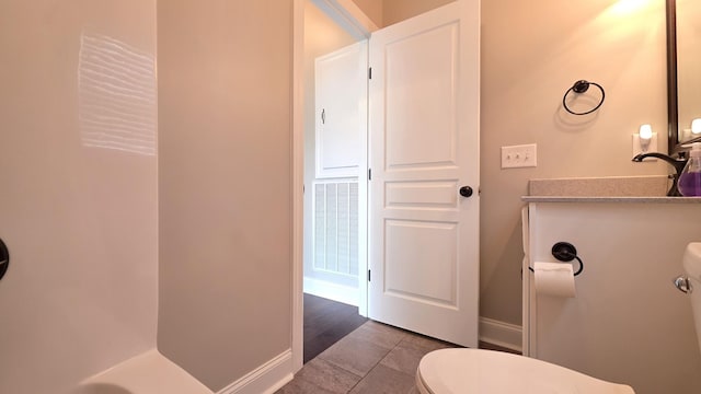 109 Coteswood Ct, Columbia, TN 38401 - bathroom with toilet, baseboards, and tile patterned floors