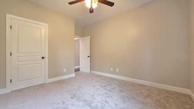 109 Coteswood Ct, Columbia, TN 38401 - unfurnished bedroom featuring light colored carpet, baseboards, and a ceiling fan
