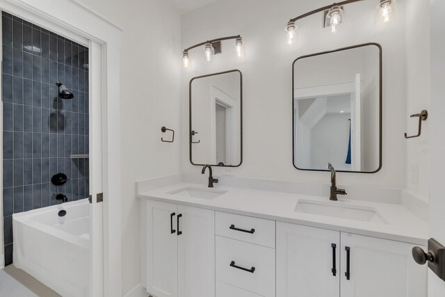 5735 Willoughby Way, Murfreesboro, TN 37129 - bathroom with double vanity and shower / tub combination