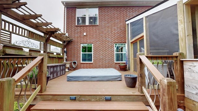420 Fannis Cir, Gallatin, TN 37066 - wooden deck featuring a pergola