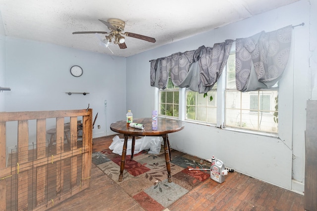 104 Lowe St, Ashland City, TN 37015 - dining space featuring hardwood / wood-style floors and a ceiling fan