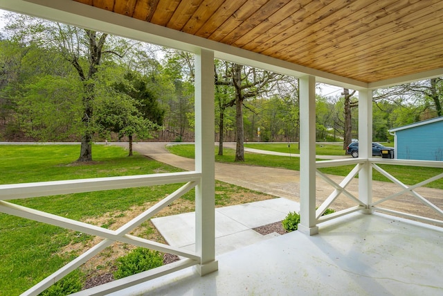 9039 Dallas Hollow Rd, Soddy Daisy, TN 37379 - view of patio / terrace featuring covered porch