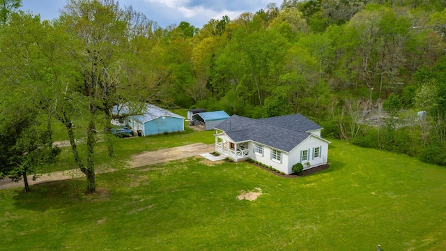 9039 Dallas Hollow Rd, Soddy Daisy, TN 37379 - view from above of property featuring a forest