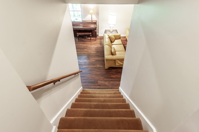 6737 Autumnwood Dr, Nashville, TN 37221 - stairs featuring wood finished floors and baseboards