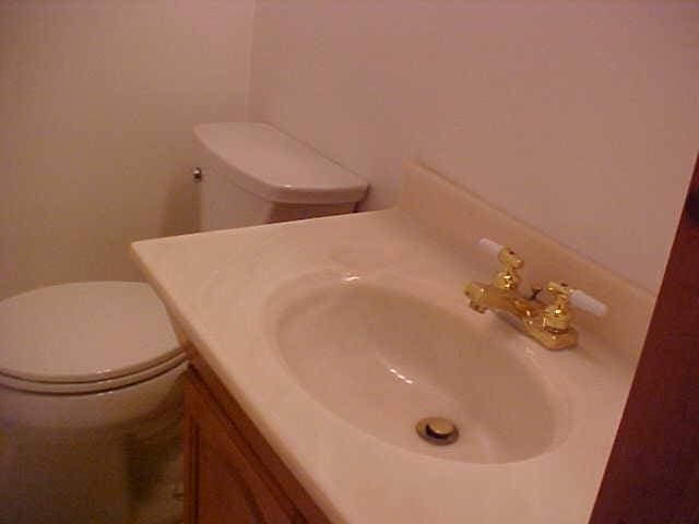 half bath featuring toilet and vanity