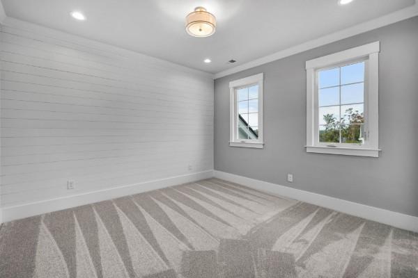 1941 Harmony Rd, Spring Hill, TN 37174 - carpeted empty room featuring baseboards, recessed lighting, and crown molding
