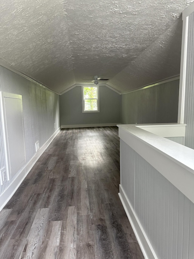 105 Murfreesboro St, Murfreesboro, TN 37127 - bonus room featuring wood finished floors, a textured ceiling, and lofted ceiling