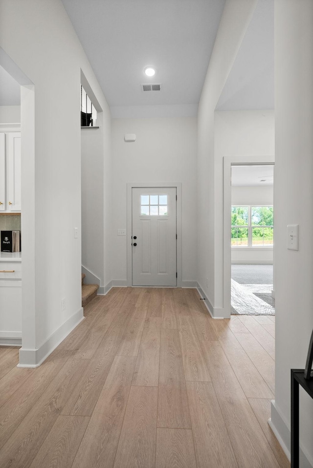 178 Dewberry Ct, Clarksville, TN 37042 - entrance foyer with light wood finished floors, healthy amount of natural light, stairs, and baseboards
