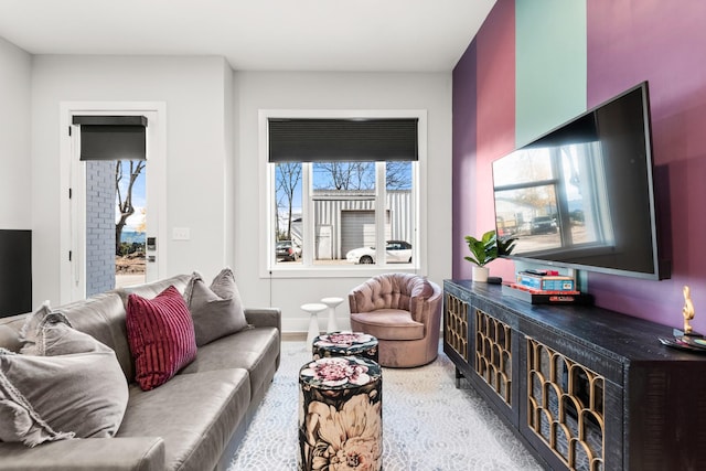 view of living area