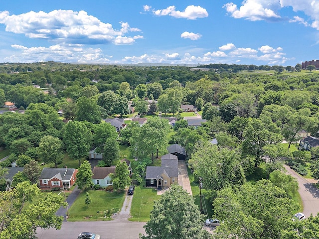 aerial view of residential area
