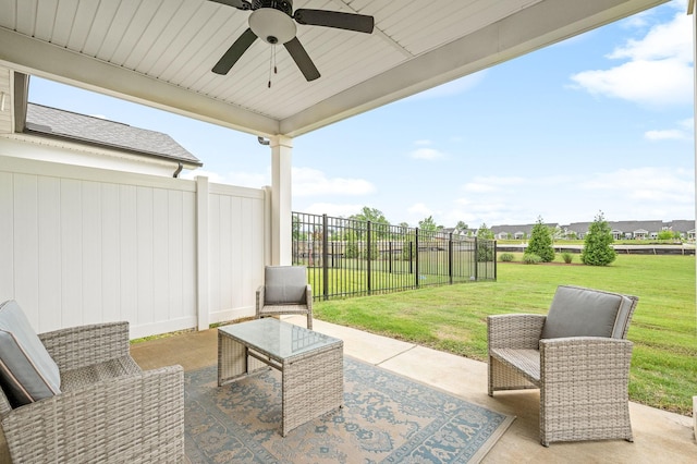 2617 Leawood Ct, Murfreesboro, TN 37128 - view of patio / terrace with a ceiling fan