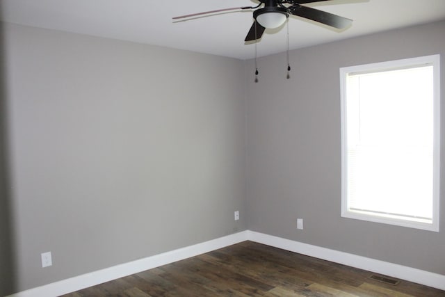 430 Gobble St, Lawrenceburg, TN 38464 - unfurnished room featuring ceiling fan and dark wood finished floors